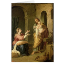 The Holy Family, c.1660-70 Greeting Cards