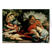 The Holy Family with St. Catherine of Cards