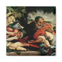 The Holy Family with St. Catherine of Fridge Magnet