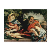 The Holy Family with St. Catherine of Post Card