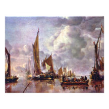 The Home Fleet Saluting The State Barge. By Jan Va Announcements