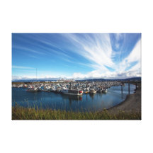 The Homer Spit, Alaska Print Stretched Canvas Print