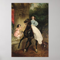 The Horsewoman, Portrait of Giovanina Posters