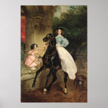 The Horsewoman, Portrait of Giovanina Posters