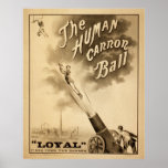 The Human Cannon Ball Print