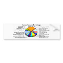 The Human Genome with Number and Percent of Each Bumper Sticker