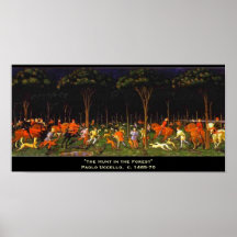 "The Hunt in the Forest" Poster