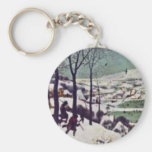 The Hunters In The Snow,  By Bruegel D. Ä. Pieter Keychain