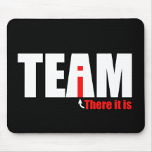 The i in TEAM Mouse Mat