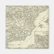 The Iberian peninsula since the beginning Fridge Magnet