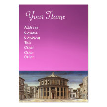 THE IDEAL CITY, pink purple violet amethyst Business Card