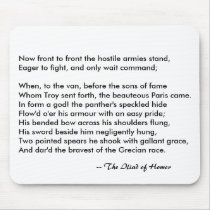 The Iliad of Homer Troy Paris Hostile Armies Mousepads