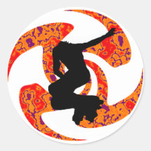 THE INLINE ESCAPE ROUND STICKER