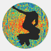 THE INLINE ZONE ROUND STICKERS
