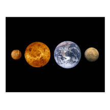 The Inner Planets Postcard