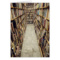 The interior of a second-hand bookshop Sweden. Greeting Card