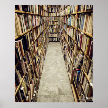 The interior of a second-hand bookshop Sweden. Posters