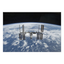 The International Space Station in orbit Photographic Print