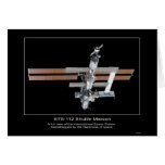 The International Space Station view from NASA STS cards