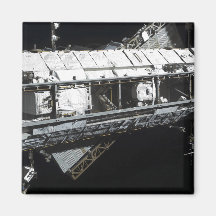 The International Space Station's starboard tru Fridge Magnet