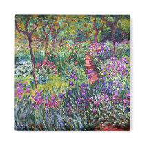 The Iris Garden at Giverny, Claude Monet Refrigerator Magnet