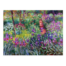 The Iris Garden at Giverny, Claude Monet Postcards