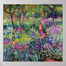 The Iris Garden at Giverny, Claude Monet Poster