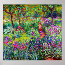 The Iris Garden at Giverny Fine Art Poster