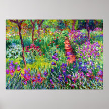 The Iris Garden at Giverny Fine Art Poster