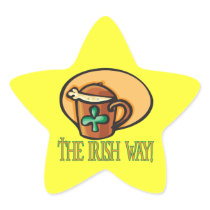 The Irish Way Star Sticker