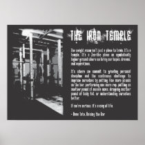 The Iron Temple - Gym Poster