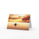 "The Islander" Row Boat at Sunset Watercolor cards