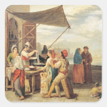 The Italian Market Square Sticker