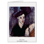 The Jewess By Modigliani Amedeo Cards