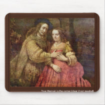 The Jewish Bride (The Couple) By Rembrandt Van Rij Mousepads