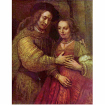 The Jewish Bride (The Couple) Detail By Rembrandt Acrylic Cut Outs