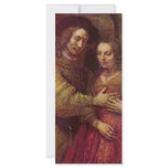 The Jewish Bride (The Couple) Detail By Rembrandt rack cards