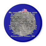 The JFK Quote That Sent Humans to the Moon Fridge Magnet