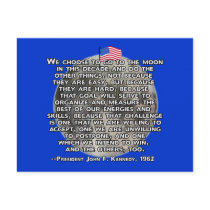 The JFK Quote That Sent Humans to the Moon Postcards