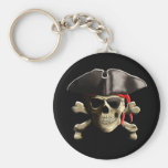 The Jolly Roger Pirate Skull Key Chain