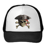 The Jolly Roger Pirate Skull Mesh Hat