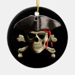 The Jolly Roger Pirate Skull Christmas Tree Ornament