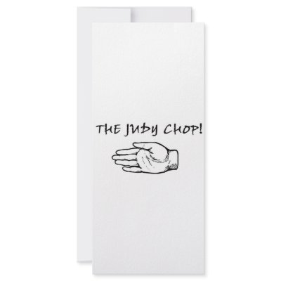 The Judy Chop! Custom Rack Card by TheWarTimecoats