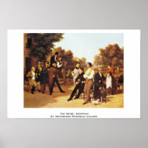 The Kegel Company By Meyerheim Friedrich Eduard Poster