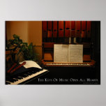 The Keys of Music Open All Hearts Poster