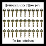 The Keys to Our Rights posters