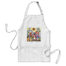 The King and Queen of Hearts and the Cheshire Cat Apron