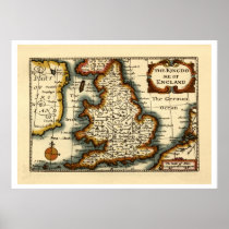 The Kingdome of England Historic Map