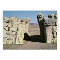 The King's Gate from the walls of Hattusas Greeting Card