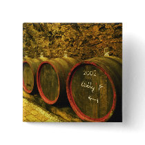 The Kiralyudvar winery: Barrels with Tokaj wine Pins